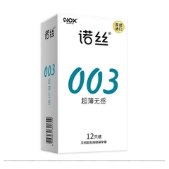 Bao cao su Nox 003 Ultra Thin Insensitive siêu mỏng hộp 6 cái