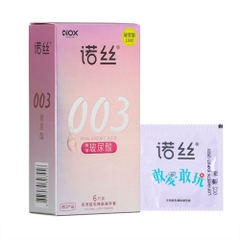Bao cao su Nox 003 Ultra Thin Smoothing siêu mỏng nhiều gel hộp 6 cái