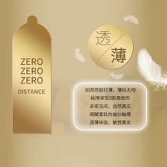 Bao cao su Nox 003 Zero Distance Platinum siêu mỏng hộp 8 cái