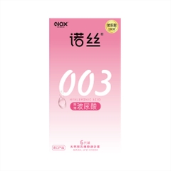 Bao cao su Nox 003 Ultra Thin Smoothing siêu mỏng nhiều gel hộp 6 cái
