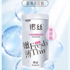 Bao cao su Nox Fresh Thin 003 HA siêu mỏng nhiều gel hộp 8 cái