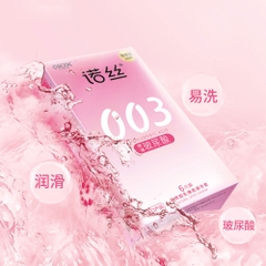 Bao cao su Nox 003 Ultra Thin Smoothing siêu mỏng nhiều gel hộp 6 cái