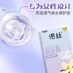 Bao cao su Nox HA Vanilla siêu mỏng nhiều gel hộp 10 cái