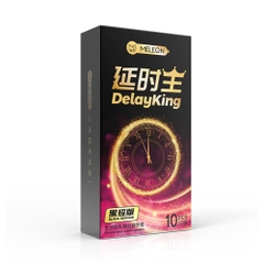 Bao cao su Meleon Delay King Black Honor kéo dài thời gian hộp 10 cái