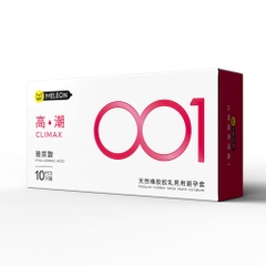 Bao cao su Meleon HA 001 Climax siêu mỏng tăng khoái cảm hộp 10 cái