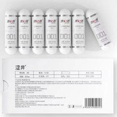 Bao cao su DryWell Ultra Thin 001 siêu mỏng nhiều gel hộp 7 viên