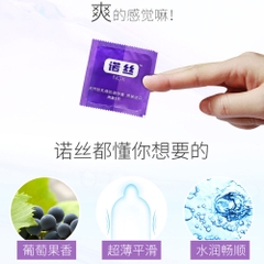 Bao cao su Nox Fruity Grape hương nho hộp 12 cái