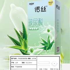 Bao cao su Nox HA Aloe Vera nha đam dưỡng ẩm hộp 10 cái