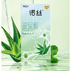 Bao cao su Nox HA Aloe Vera nha đam dưỡng ẩm hộp 10 cái