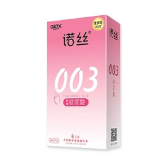 Bao cao su Nox 003 Ultra Thin Smoothing siêu mỏng nhiều gel hộp 6 cái