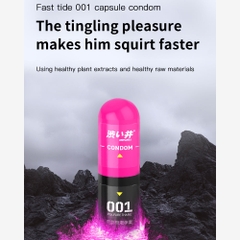 Bao cao su DryWell PU 001 Numbness Orgasm – Siêu mỏng tăng độ nhạy – Vỉ 3 viên