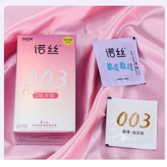Bao cao su Nox 003 Ultra Thin Smoothing siêu mỏng nhiều gel hộp 6 cái