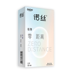 Bao cao su Nox 003 Zero Distance Platinum siêu mỏng hộp 8 cái