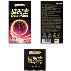 Bao cao su Meleon Delay King Black Honor kéo dài thời gian hộp 10 cái