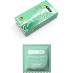 Bao cao su Meleon 001 Soft As Water siêu mỏng nhiều gel hộp 10 cái