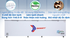 Tủ đông Sanaky Inverter 12000 lít