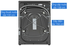 Máy giặt Whirlpool OxyCare Inverter 10.5 kg xám FWMD10502FG