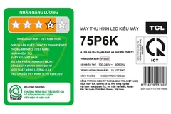 Tivi TCL  4K 75 Inch 75P6K