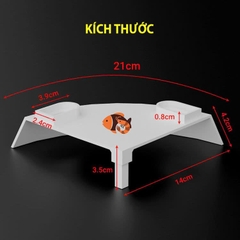 Hầm trú ẩn cho cá và tép ở góc bể cá - phù hợp với mọi kích thước bể