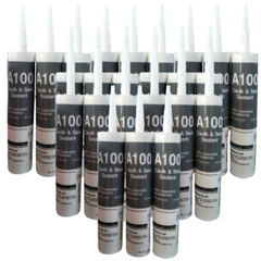 Keo Silicone A100-25 Lon; Hộp=25 Lon/300ml; Mầu Trắng Sứ