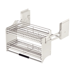 Giá bát đĩa nâng hạ tủ trên nan Dẹt CZF-5005