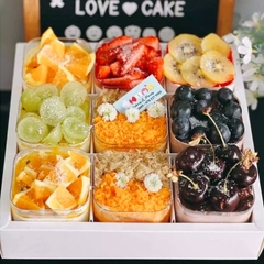 Cốc Nhựa Vuông Cứng GD2013 Đựng Bánh Lạnh