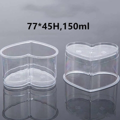 Cốc Nhựa Trái Tim Đựng Bánh Lạnh