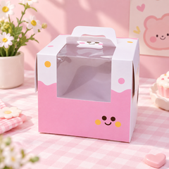 Hộp đựng bánh sinh nhật quai xách in sẵn