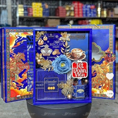 Bộ Hộp Đựng Quà Tết Song Mã Phi Vân