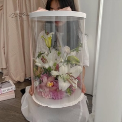 Hộp Mica Trụ Tròn