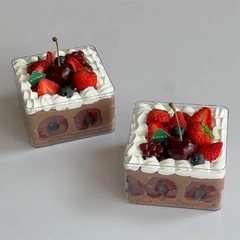Hộp Nhựa 9560 Đựng Bánh Douyin, Bánh Lạnh, Mousse, Tiramisu, Cookie