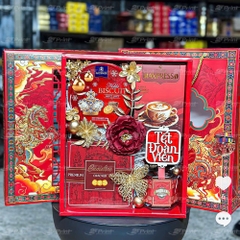 Bộ Hộp Đựng Quà Tết Song Mã Phi Vân