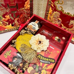 Bộ Hộp Đựng Quà Tết Song Mã Phi Vân