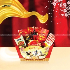 Khay Thuyền Đựng Quà Tết Bính Ngọ 2026