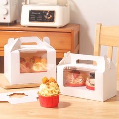 Hộp Đựng Bánh Cupcake Quai Xách