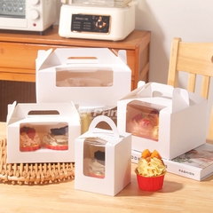 Hộp Đựng Bánh Cupcake Quai Xách