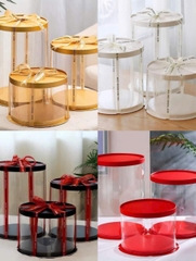 Hộp Mica Trụ Tròn