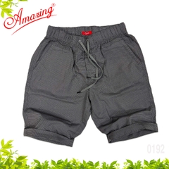 Quần short nam lửng Amazing vải caro bố bigsize màu sắc trẻ trung lưng thun