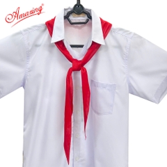 Combo 5 Khăn quàng đỏ học sinh thương hiệu Amazing Vải thun cotton cao cấp mềm mại, thoáng khí