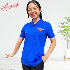 Áo thun polo đoàn viên, thêu logo cờ đỏ sao vàng dành cho Thanh Niên Việt Nam, vải thun lạnh co giãn, không nhăn, Amazing