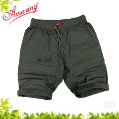 Quần short nam lửng Amazing vải caro bố bigsize màu sắc trẻ trung lưng thun