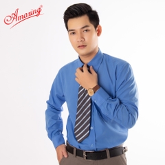 Áo somi nam nhiều màu Amazing, tay dài, thời trang công sở cao cấp, form rộng dáng suông, big size