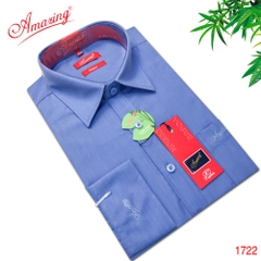 Áo sơ mi nam màu trơn công sở thanh lịch, form regular, dáng xuông tay dài, nhiều màu, size lớn