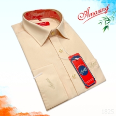 Áo sơ mi nam màu trơn công sở thanh lịch, form regular, dáng xuông tay dài, nhiều màu, size lớn
