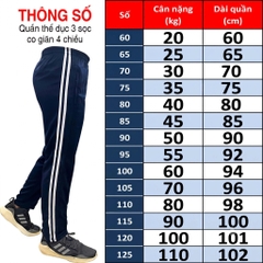 Quần thun thể dục sọc trắng Amazing, màu đen và xanh đen , vải thun co giãn 4 chiều, unisex