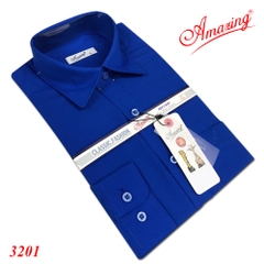 Áo somi nam nhiều màu Amazing, tay dài, thời trang công sở cao cấp, form rộng dáng suông, big size