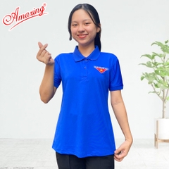Áo thun polo đoàn viên, thêu logo cờ đỏ sao vàng dành cho Thanh Niên Việt Nam, vải thun lạnh co giãn, không nhăn, Amazing
