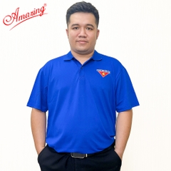 Áo thun thêu cờ đỏ sao vàng, dành cho đoàn viên thanh niên Việt Nam, bigsize tới 100kg, vải thun polo không nhăn, hiệu Amazing