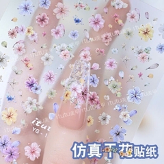 stick hoa dán móng -stickẻ màu sắc giống hoa khô dán móng siêu đẹp