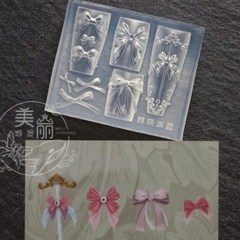 KHUÔN SILICONE DÂU TÂY-KHUÔN NƠ-KHUÔN TIM-KHUÔN SILICONE LÀM CHARM NAIL